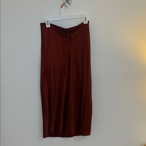 Madewell Rich Burgundy Pencil Skirt